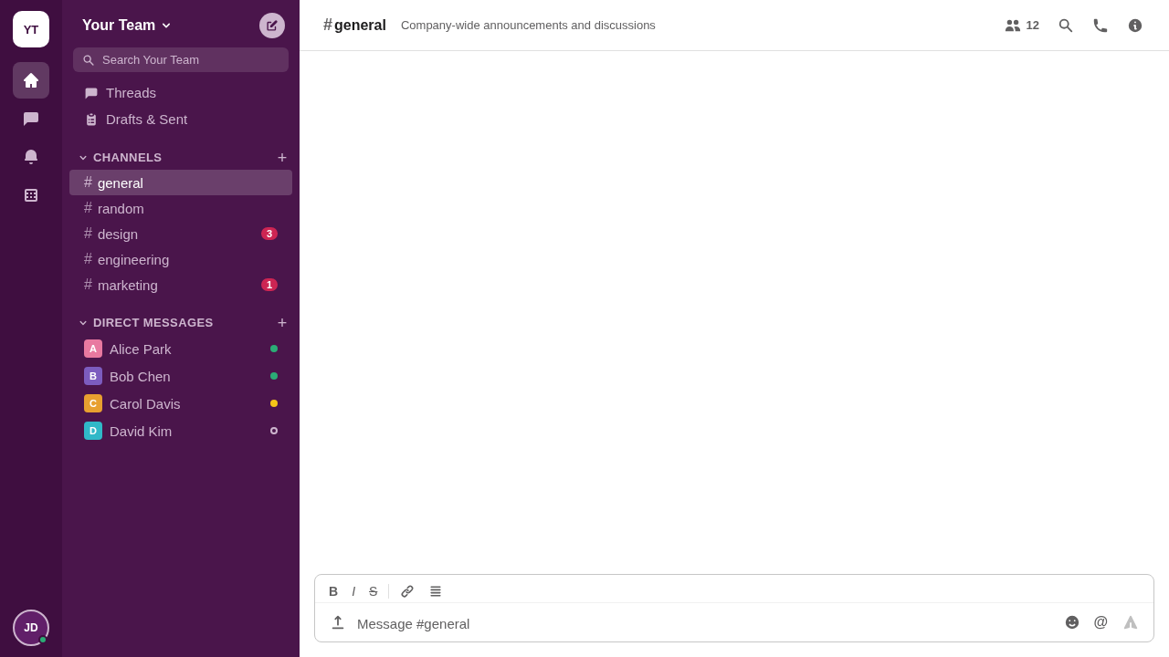 a basic slack clone